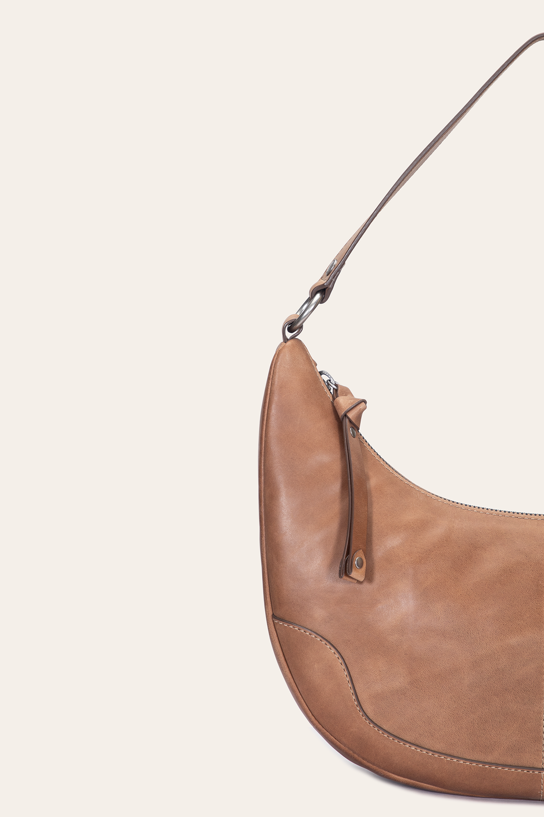 Melissa Beige Crescent Hobo - Beige