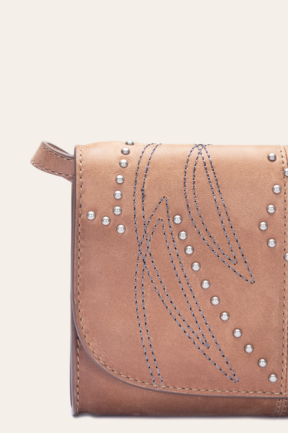Sara Beige Wallet Crossbody - Beige