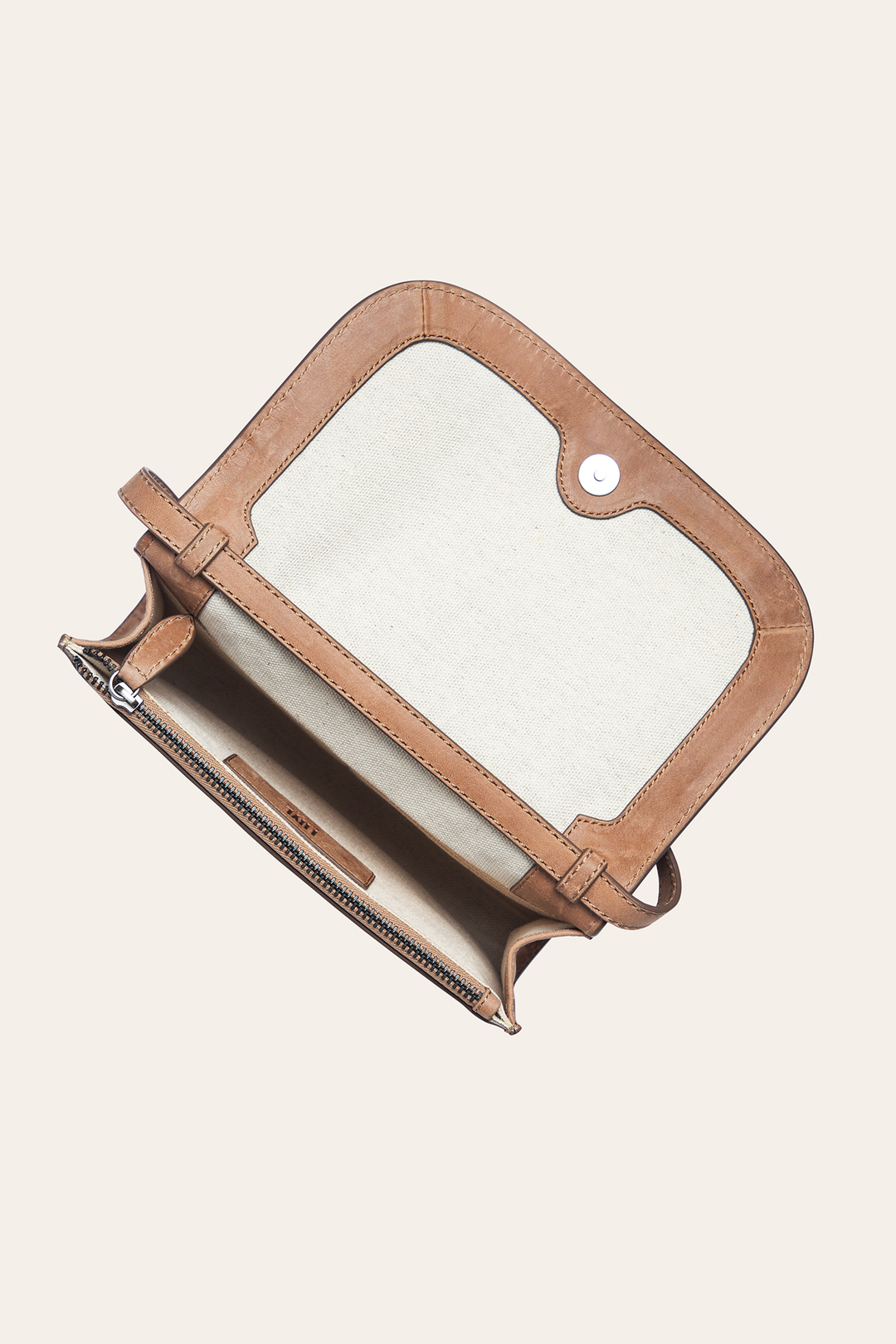 Sara Beige Wallet Crossbody - Beige