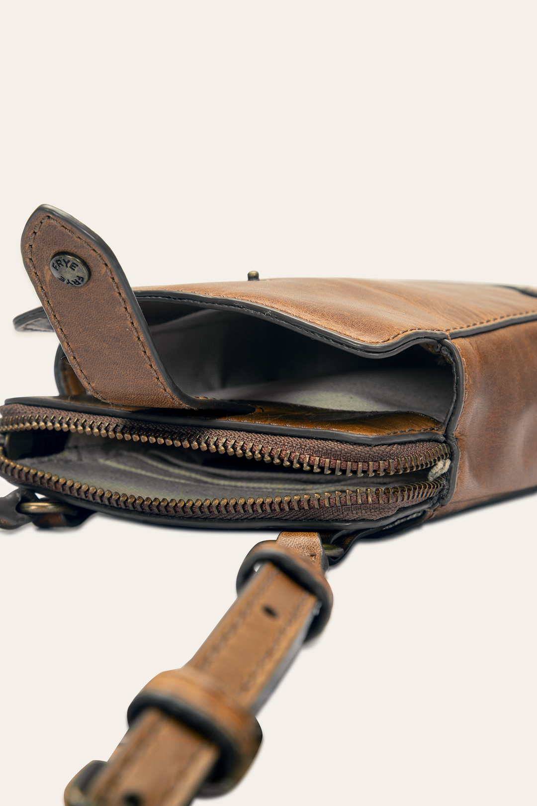 Melissa Cognac Phone Crossbody - Cognac