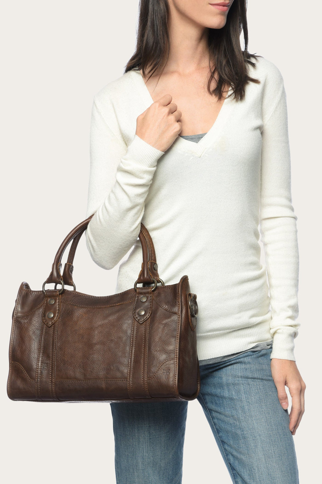 Melissa Dark Brown Satchel - Dark Brown