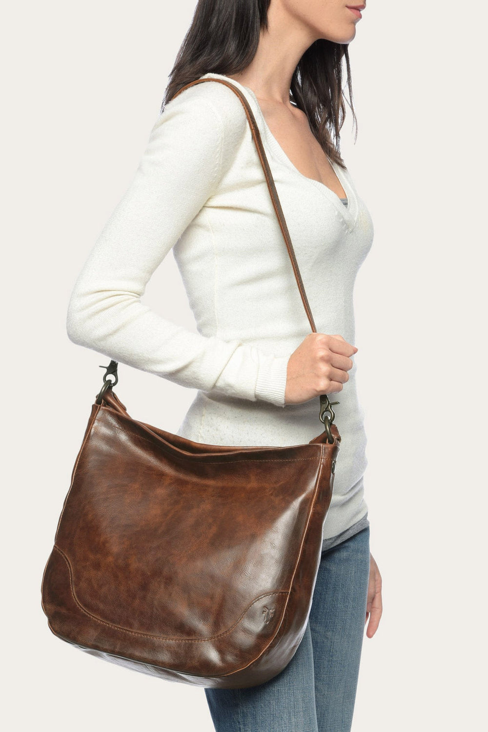 Melissa Cognac Hobo - Cognac