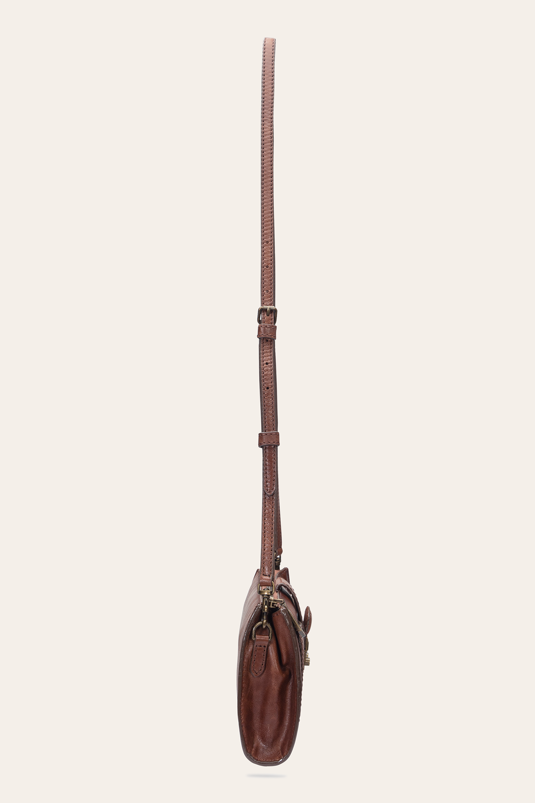 Alex Cognac Crossbody Clutch - Cognac