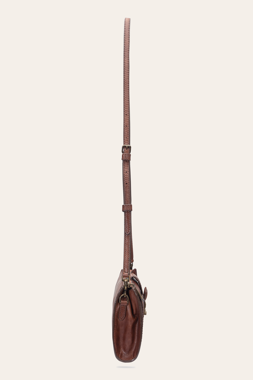 Alex Cognac Crossbody Clutch - Cognac