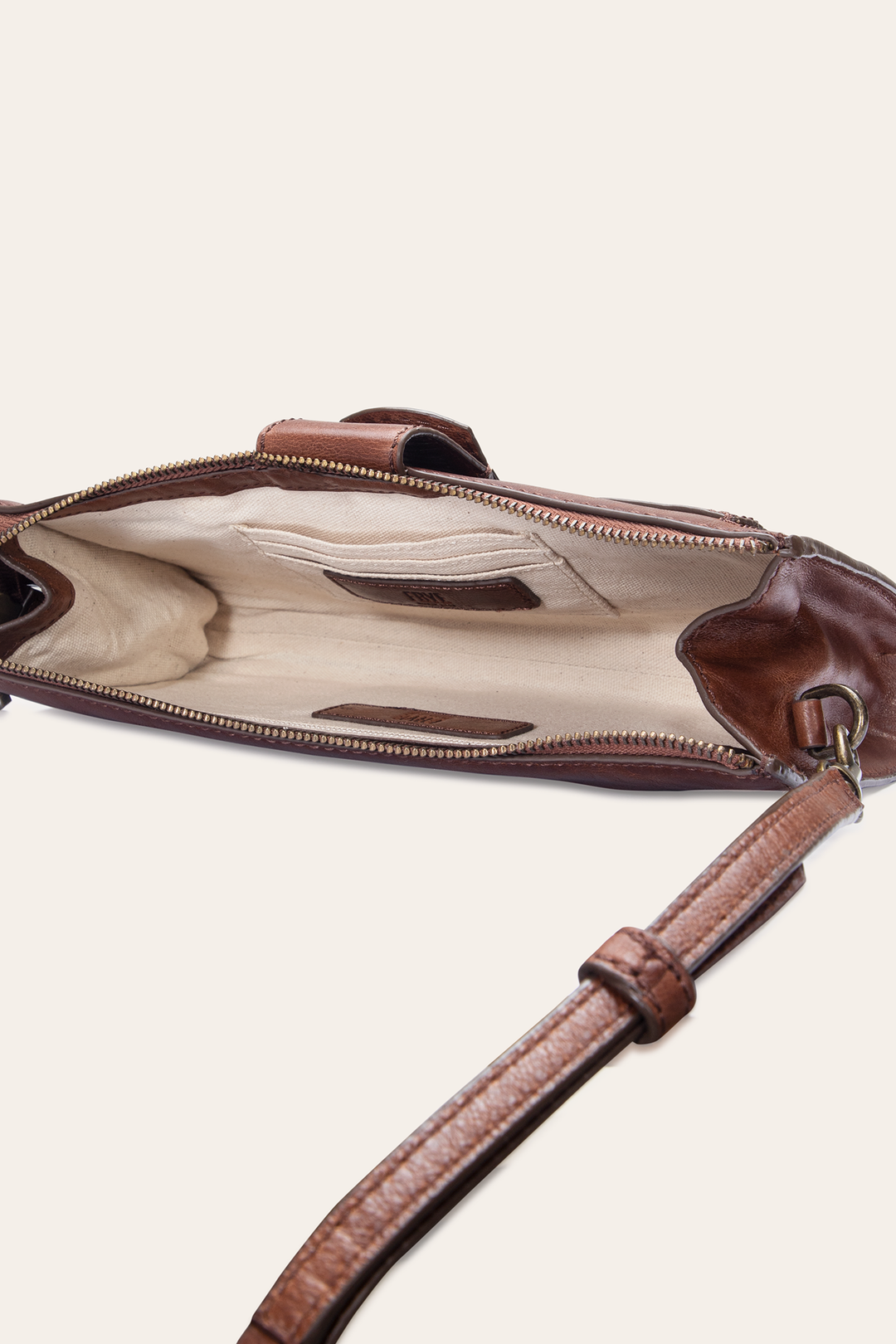 Alex Cognac Crossbody Clutch - Cognac