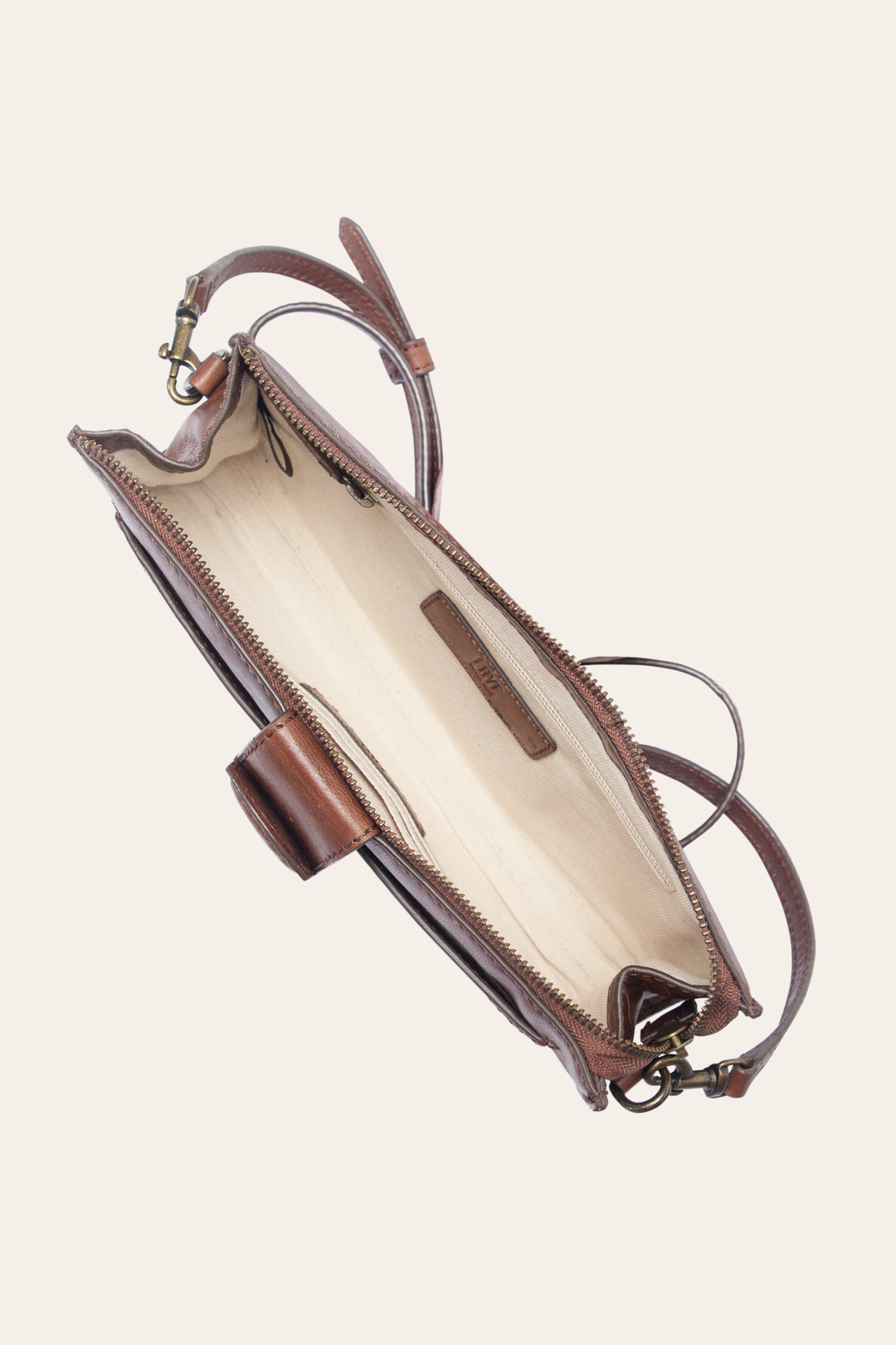 Alex Cognac Crossbody Clutch - Cognac