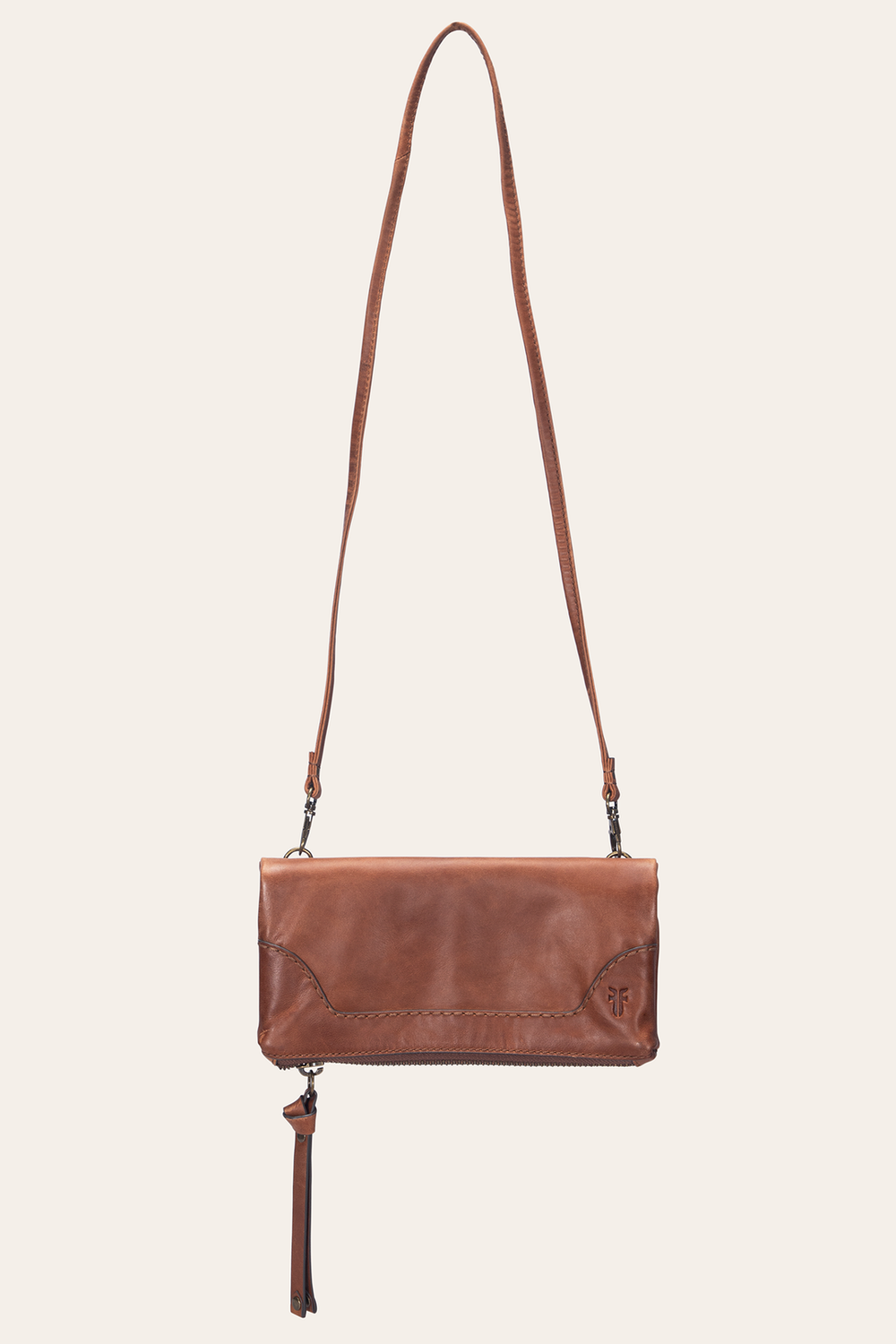 Melissa Cognac Crossbody Clutch - Cognac