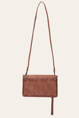 Melissa Cognac Crossbody Clutch - Cognac