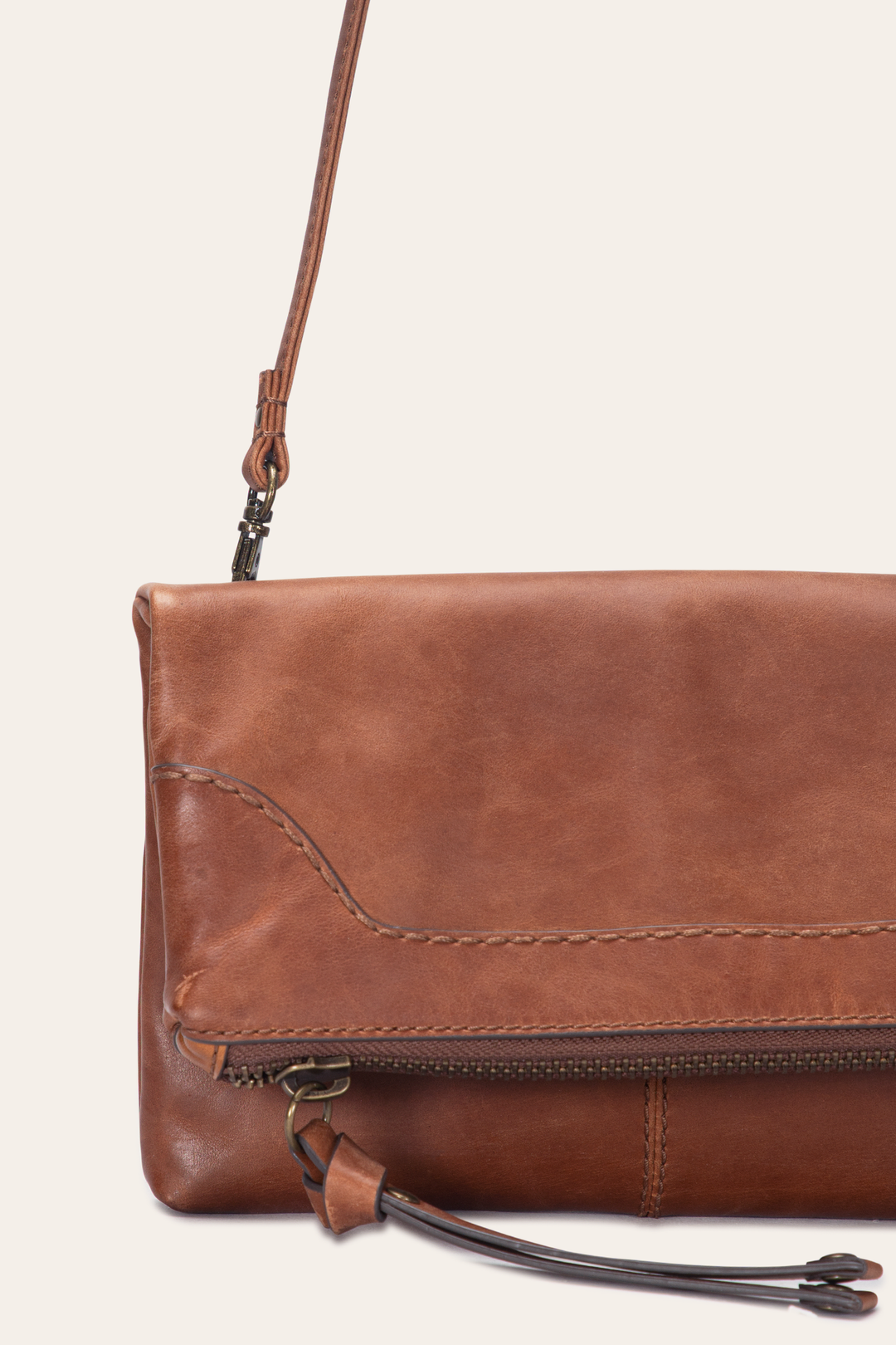 Melissa Cognac Crossbody Clutch - Cognac