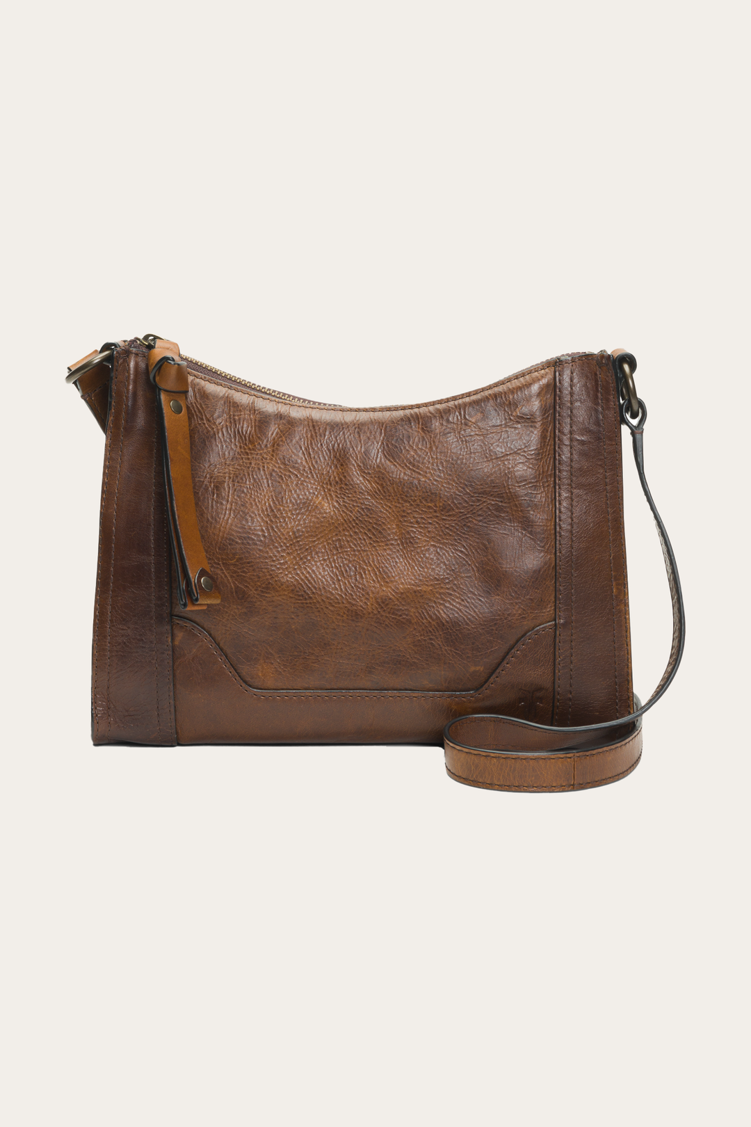 Melissa Zip Crossbody in Dark Brown - Dark Brown