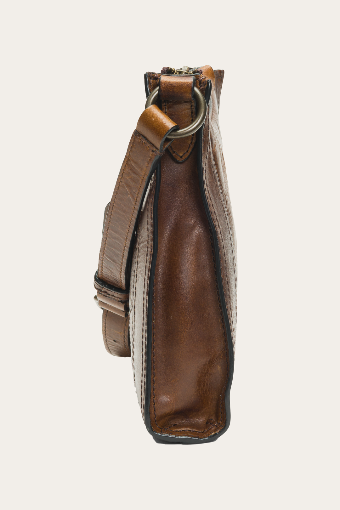Melissa Zip Crossbody in Dark Brown - Dark Brown