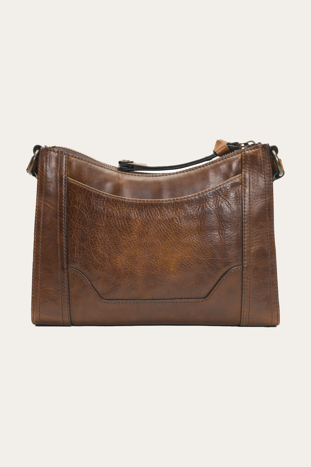 Melissa Zip Crossbody in Dark Brown - Dark Brown