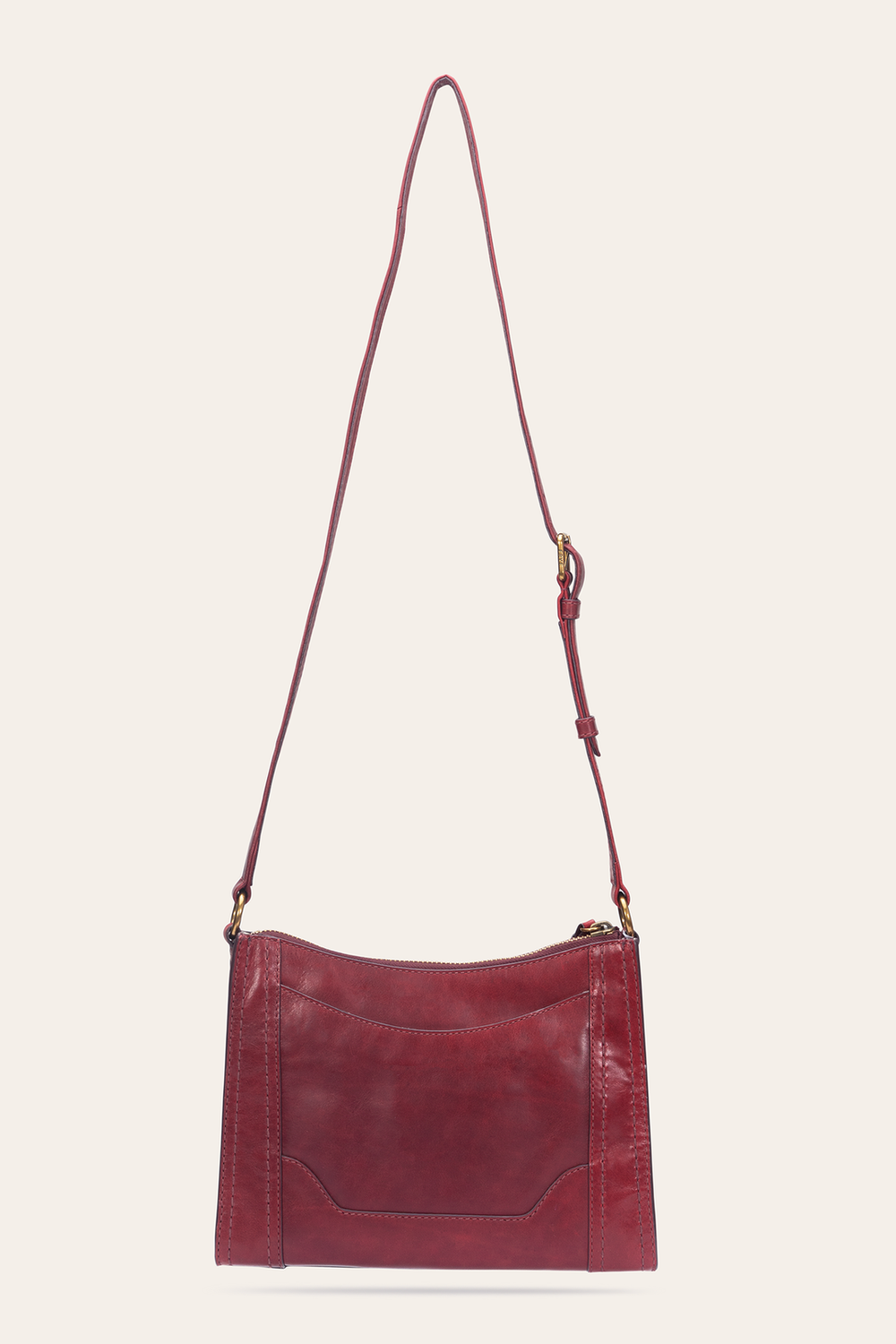 Berry Lacquer Melissa Zip Crossbody - Berry Lacquer