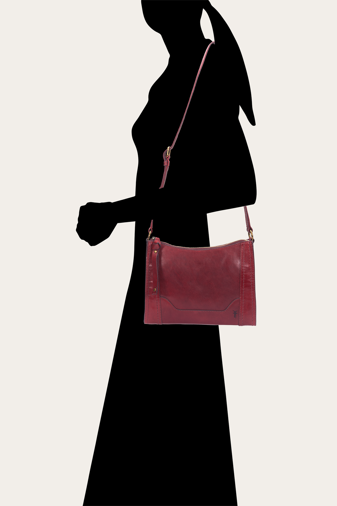 Berry Lacquer Melissa Zip Crossbody - Berry Lacquer