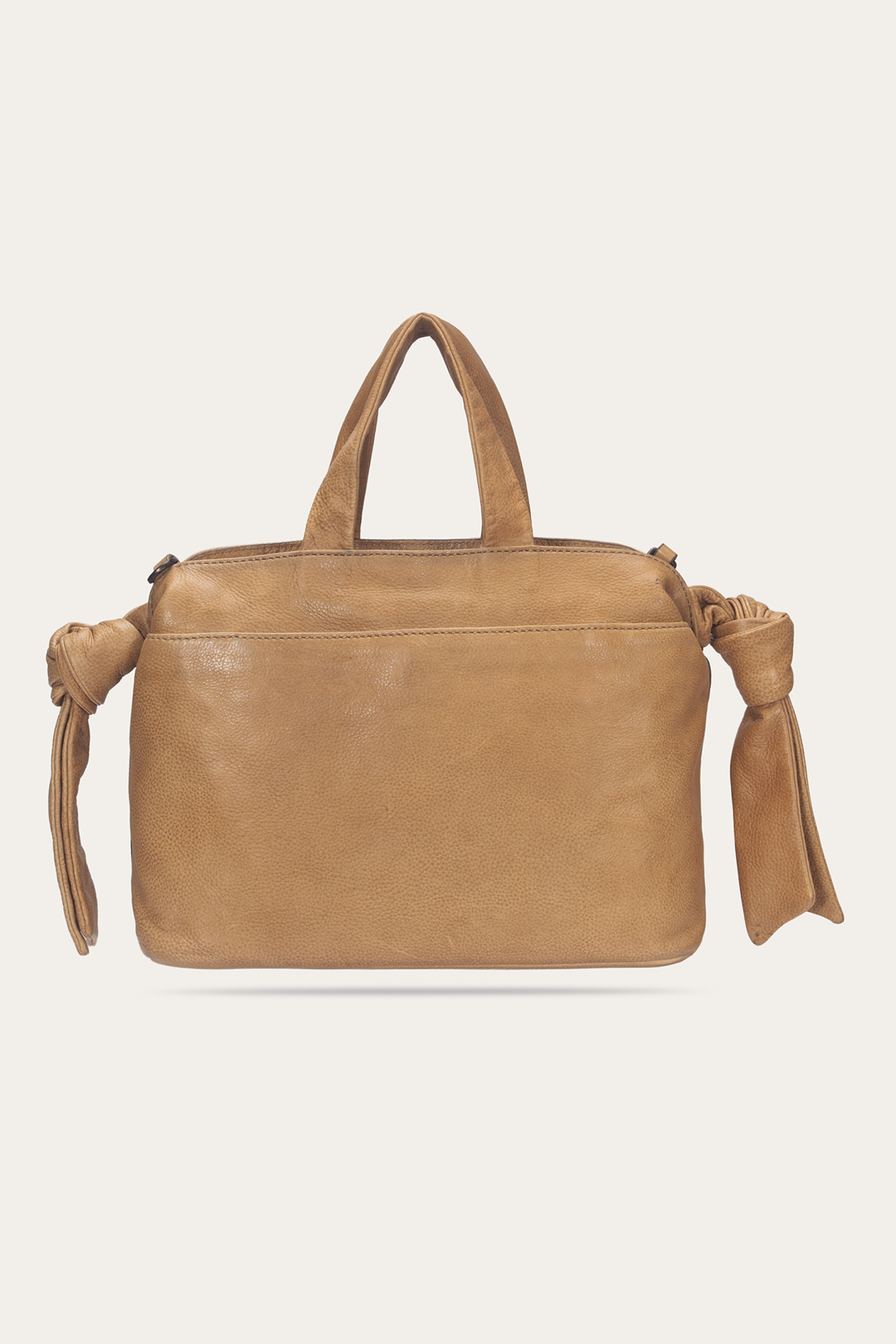 Beige Nora Knotted Satchel - Beige