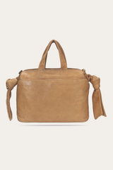 Beige Nora Knotted Satchel - Beige