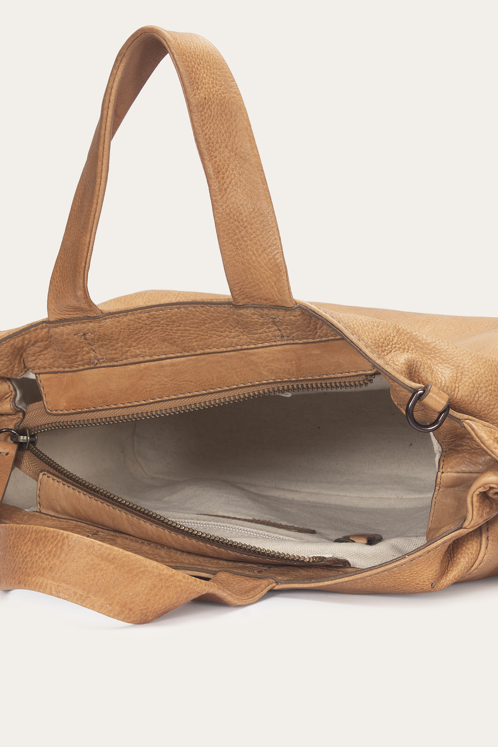 Beige Nora Knotted Satchel - Beige