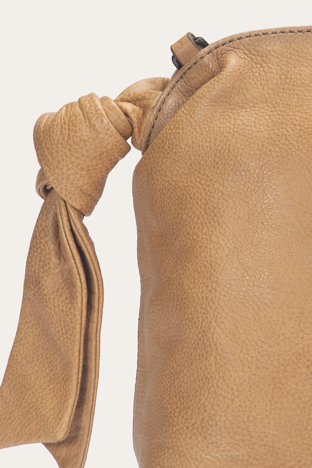 Beige Nora Knotted Satchel - Beige
