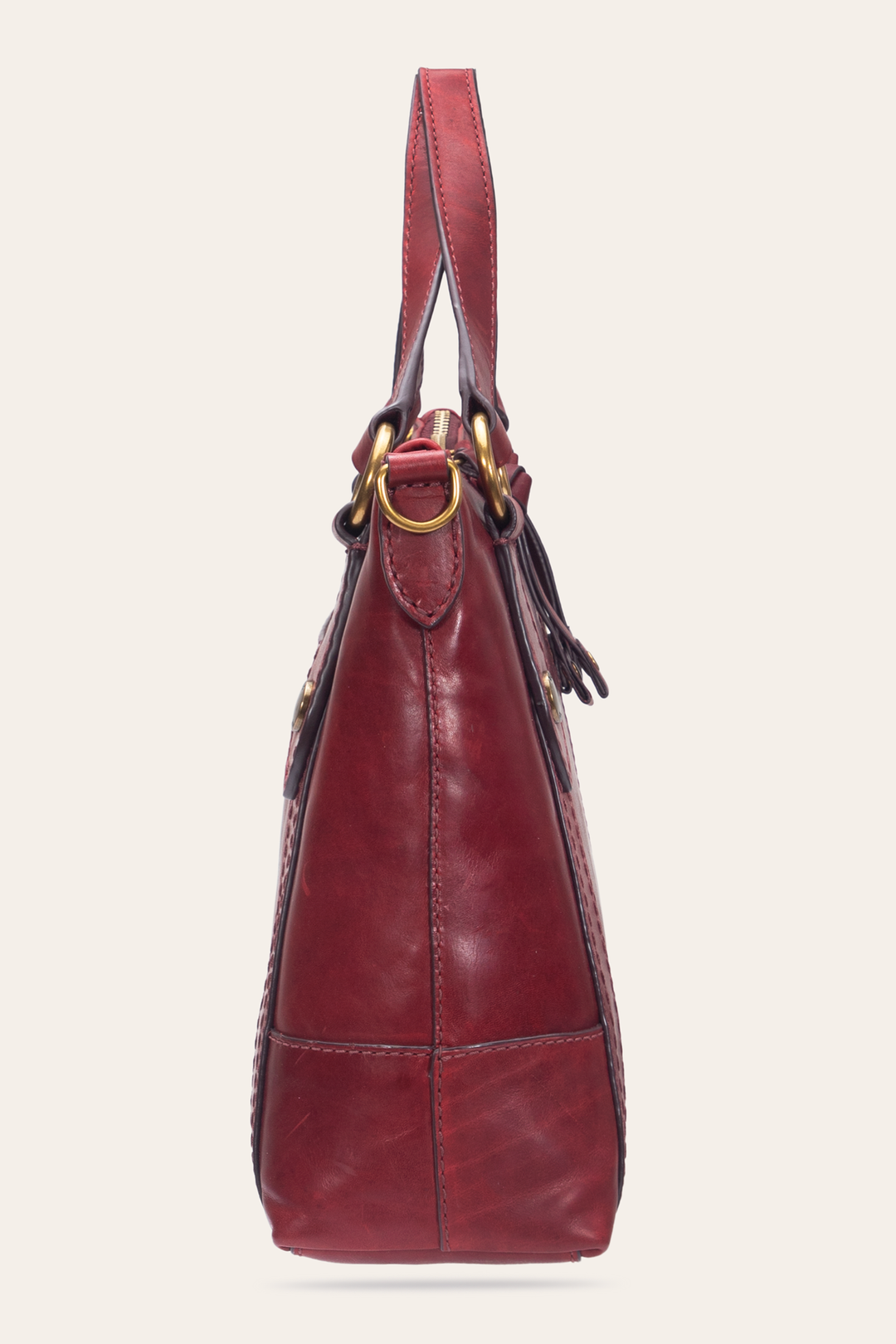 Berry Lacquer Melissa Medium Satchel - Berry Lacquer