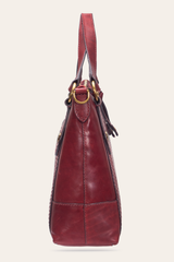 Berry Lacquer Melissa Medium Satchel - Berry Lacquer