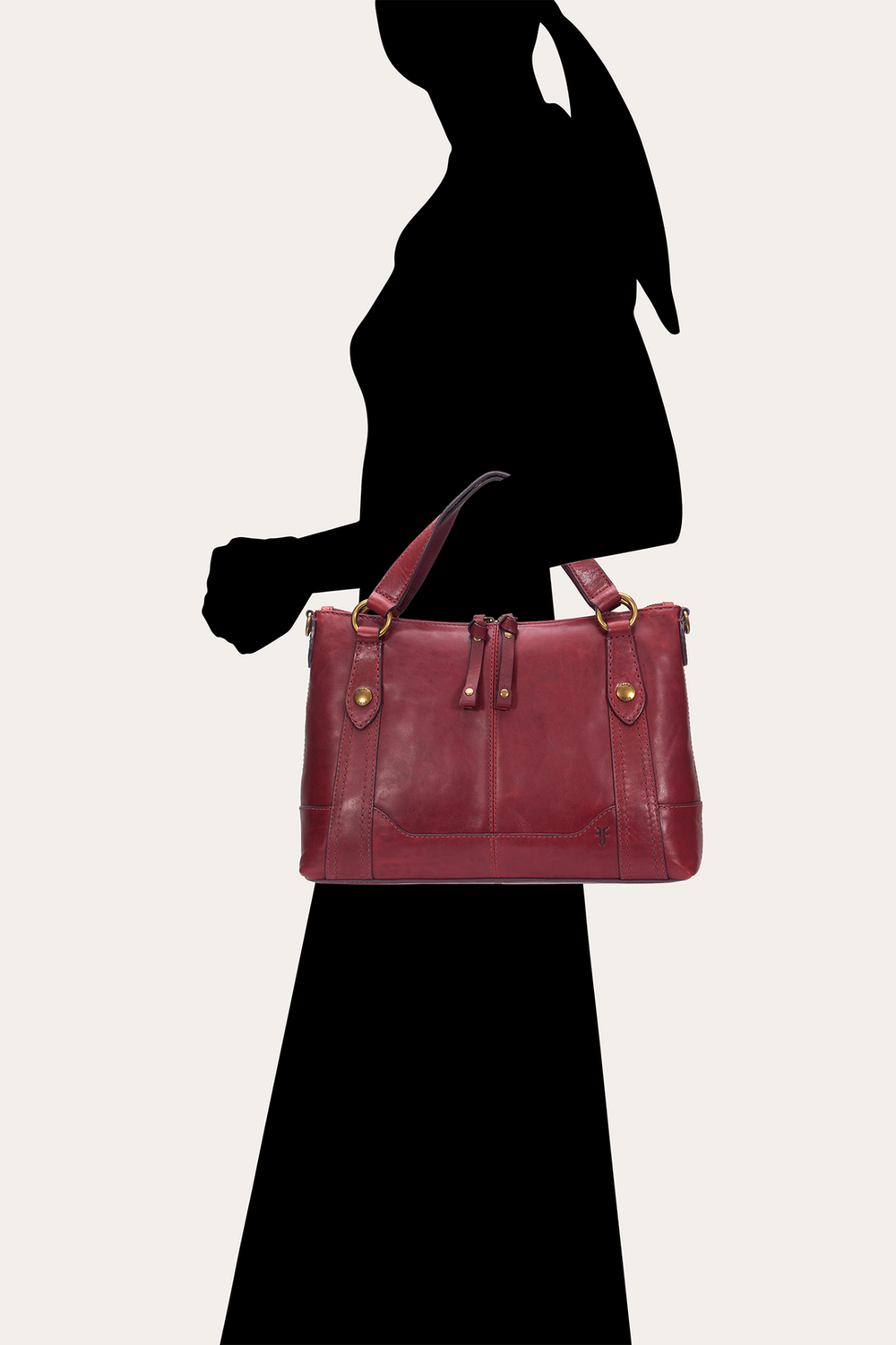 Berry Lacquer Melissa Medium Satchel - Berry Lacquer