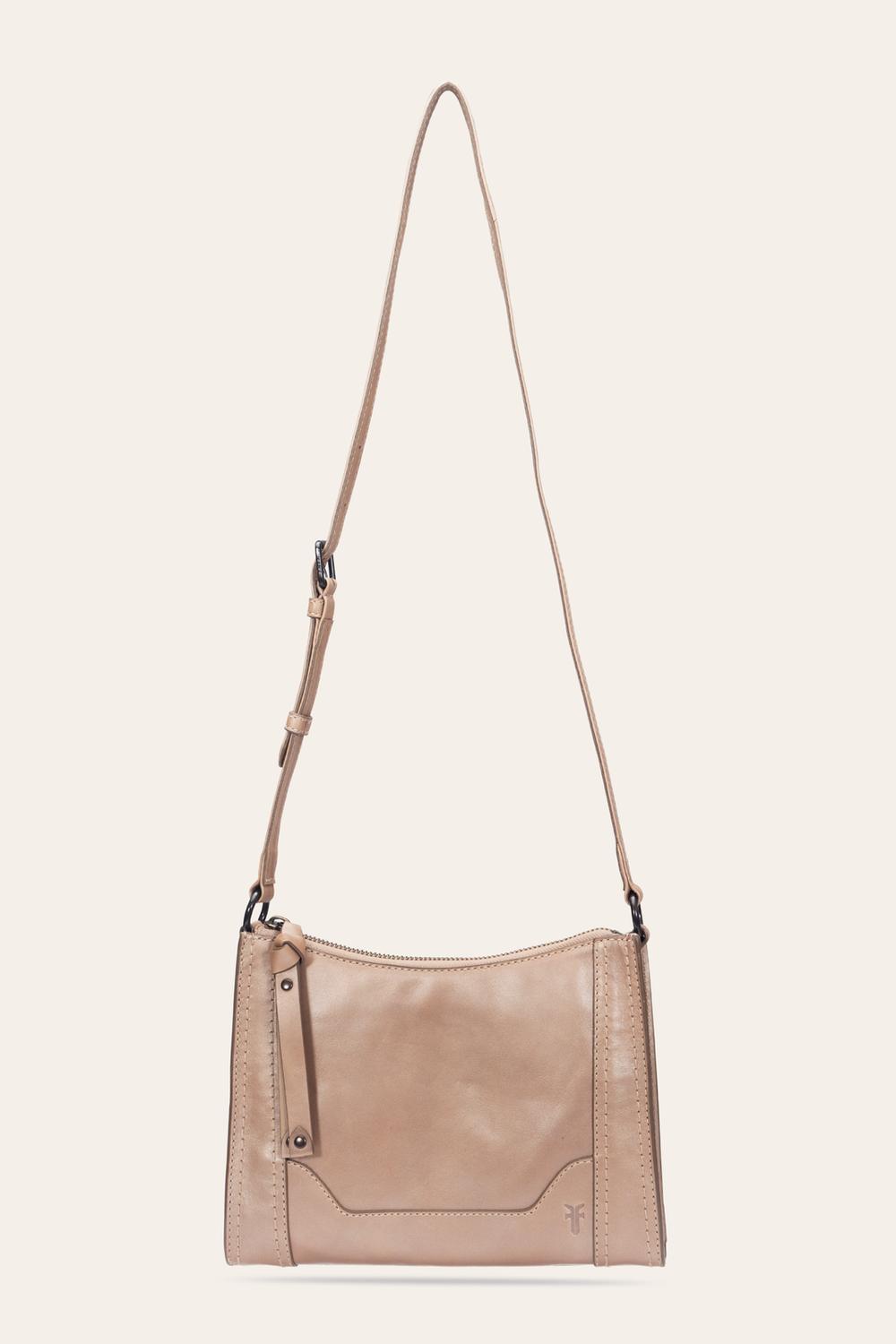 Light Bronze Melissa Zip Crossbody - Light Bronze