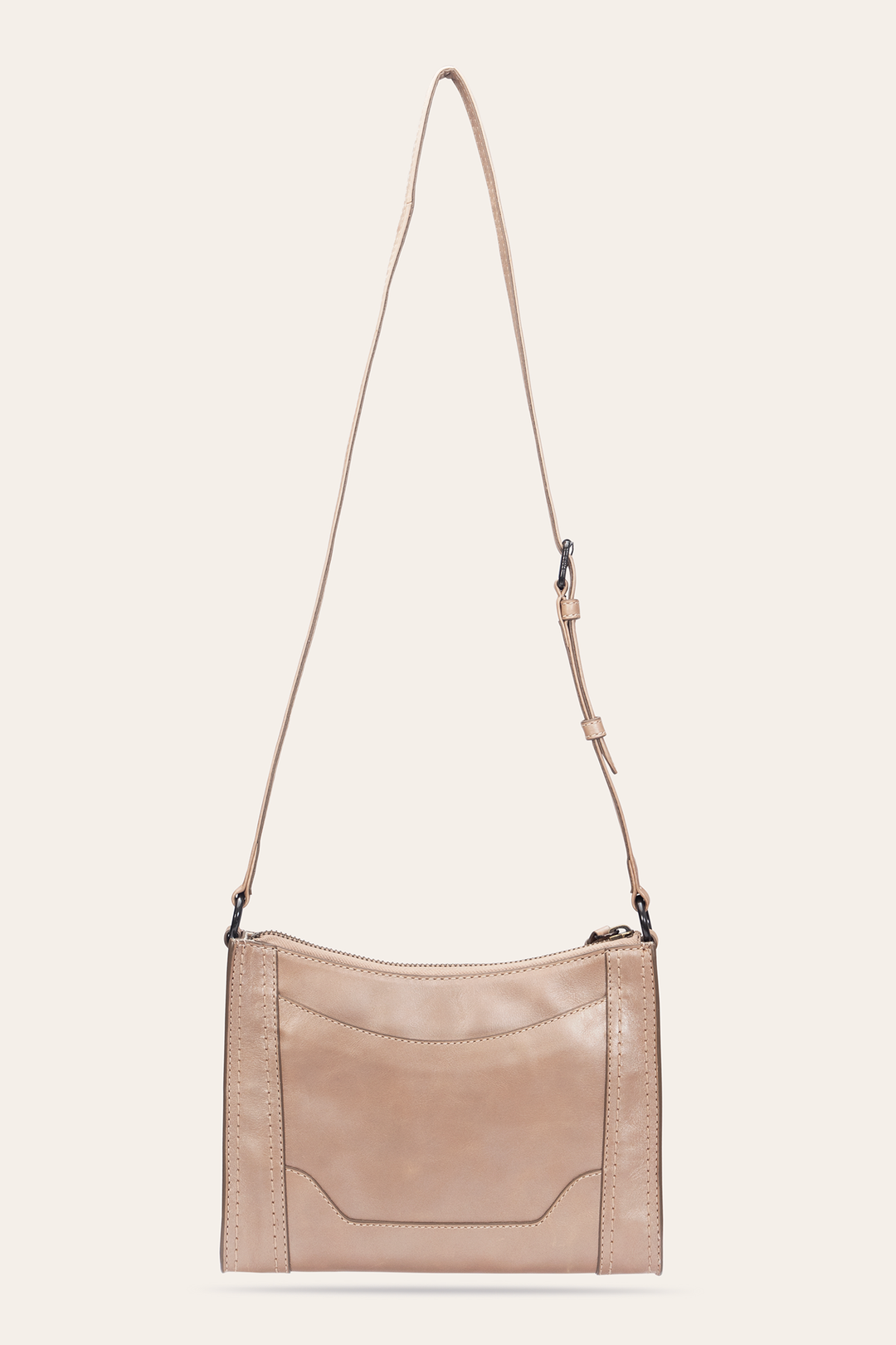 Light Bronze Melissa Zip Crossbody - Light Bronze