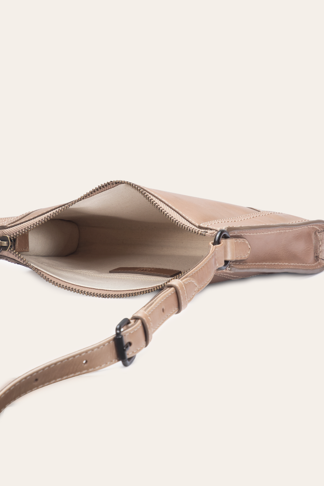 Light Bronze Melissa Zip Crossbody - Light Bronze