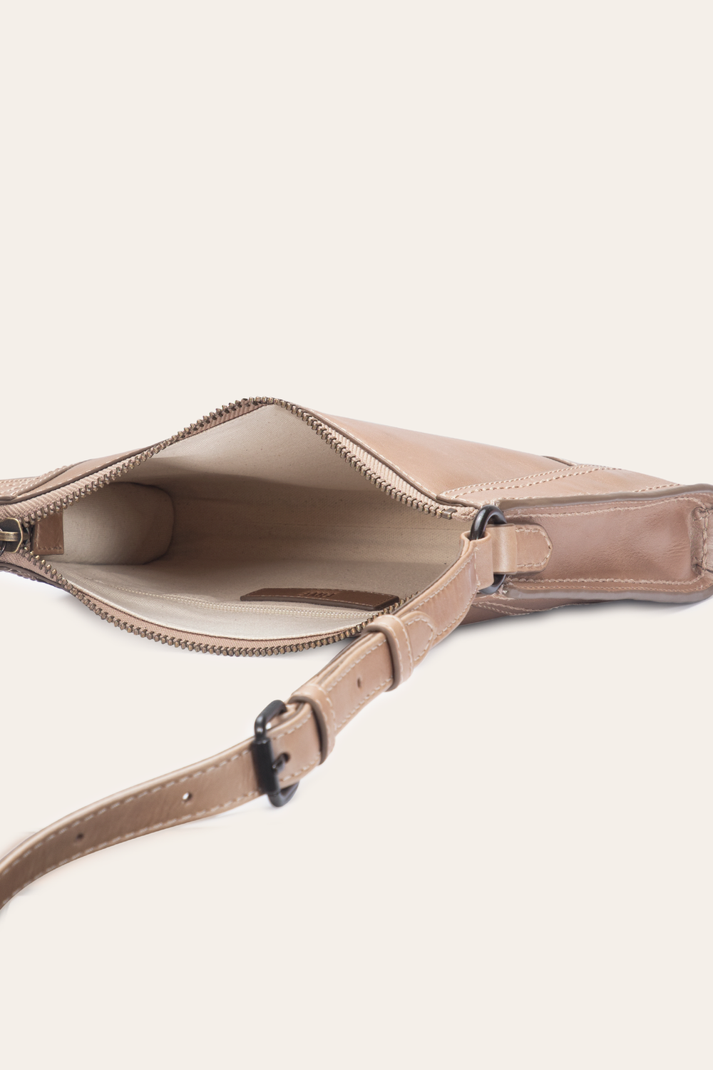 Light Bronze Melissa Zip Crossbody - Light Bronze