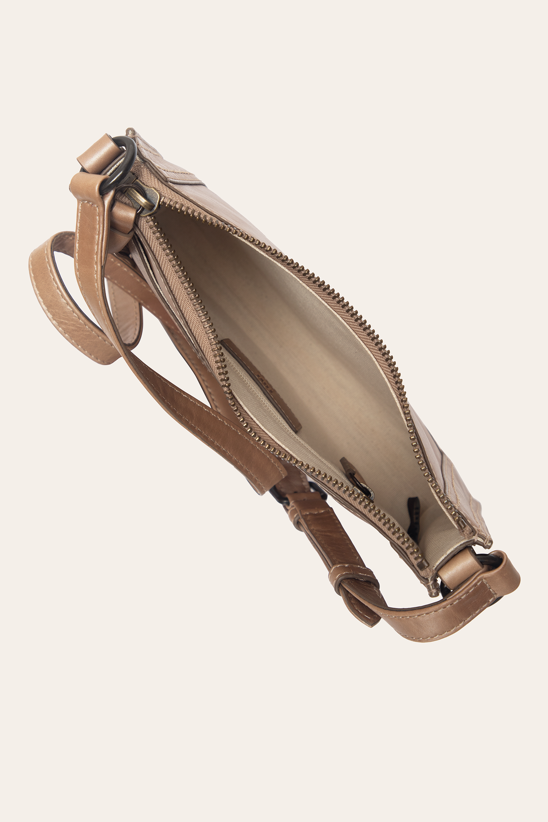 Light Bronze Melissa Zip Crossbody - Light Bronze