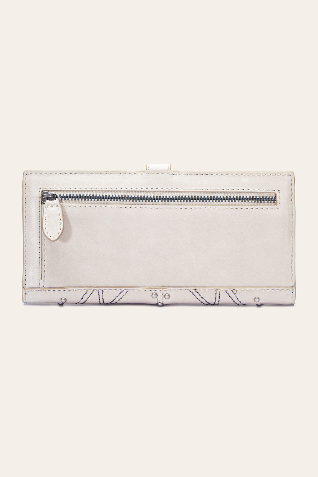 Sara Oat Slim Wallet - Oat