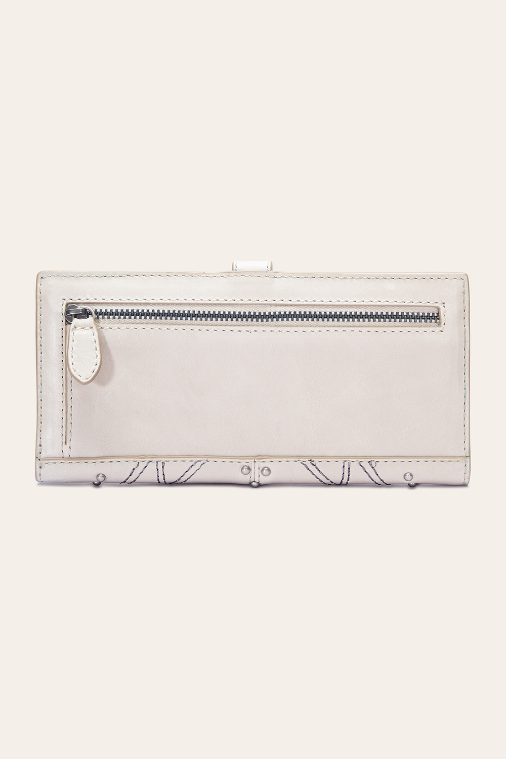 Sara Oat Slim Wallet - Oat