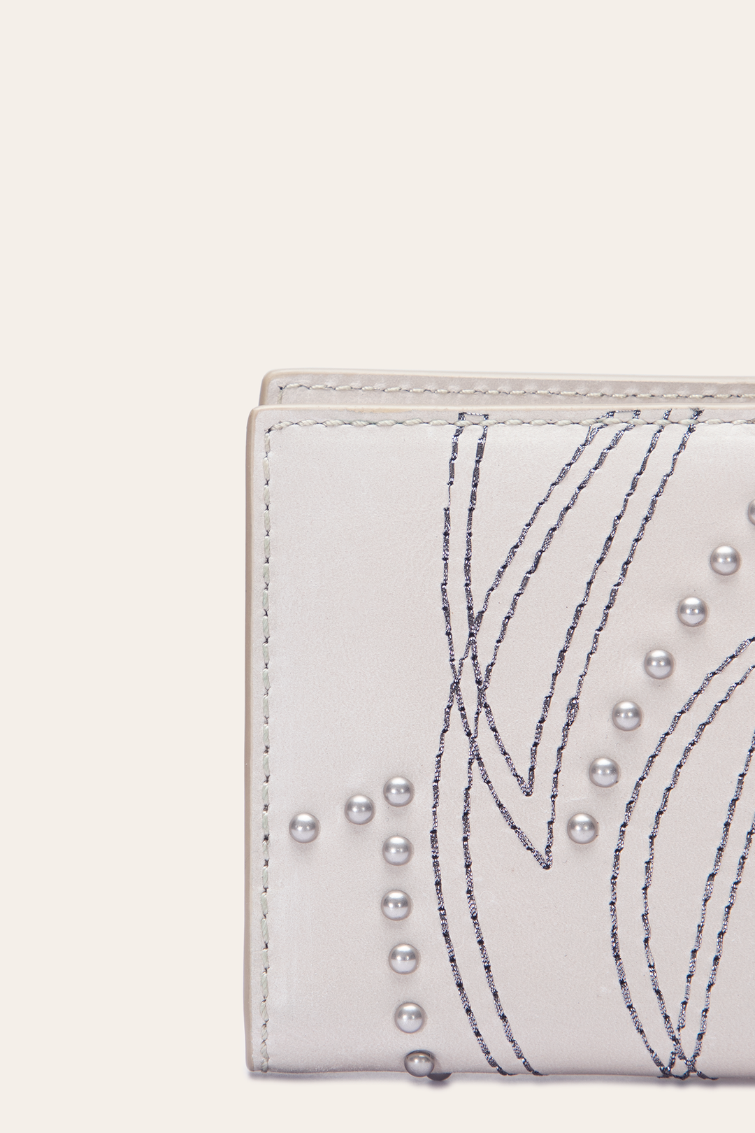 Sara Oat Slim Wallet - Oat