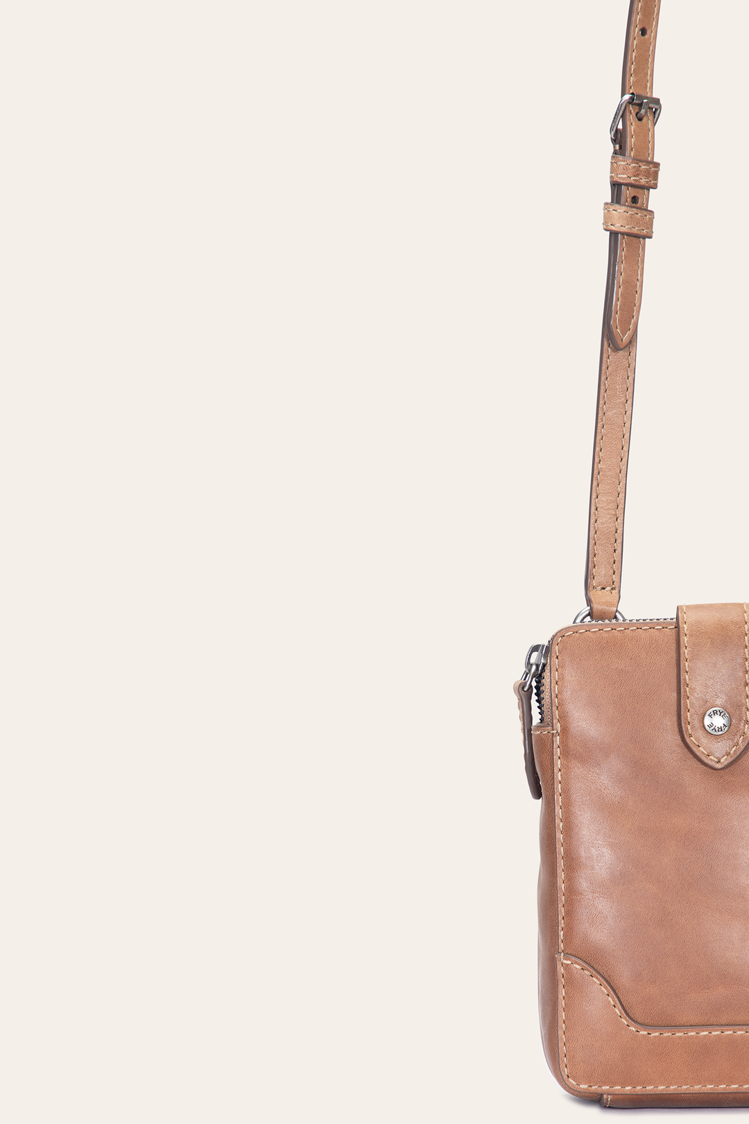 Melissa Beige Phone Crossbody - Beige
