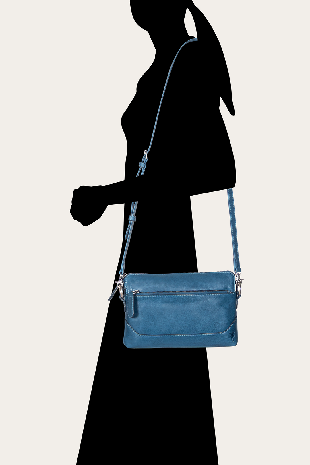 Melissa Steel Crossbody Wristlet - Steel