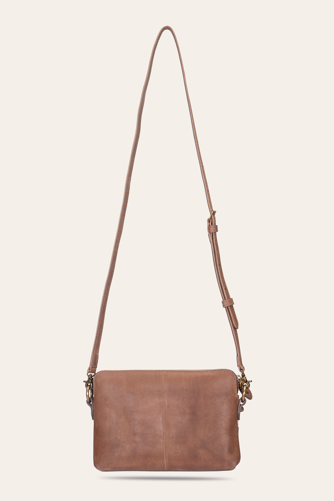 Women's Floral Crossbody Wristlet Wallet - Cognac