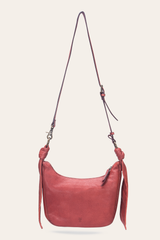 Nora Knotted Crossbody in Burgundy - Burgundy
