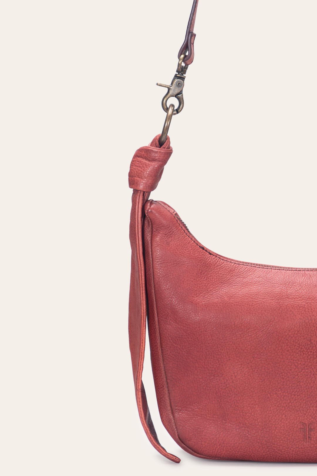 Nora Knotted Crossbody in Burgundy - Burgundy