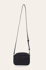 Melissa Black Sueded Croco Camera - Black