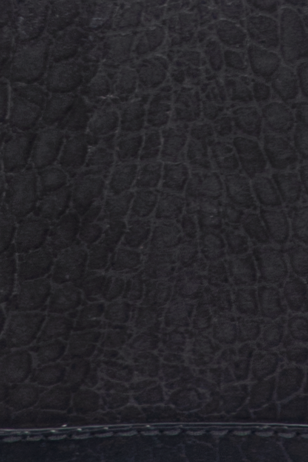 Melissa Black Sueded Croco Camera - Black