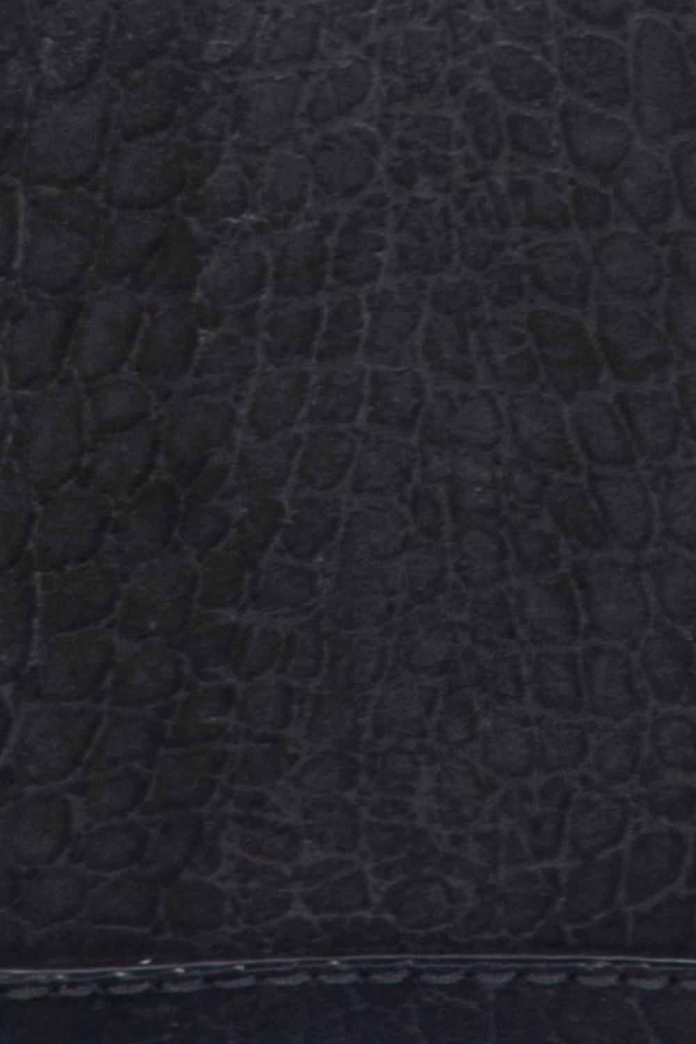 Melissa Black Sueded Croco Camera - Black