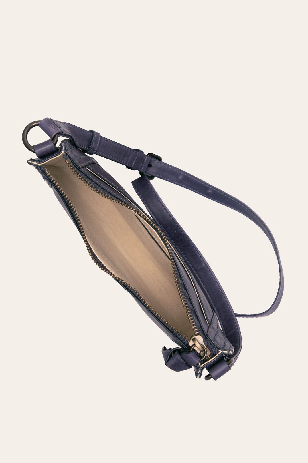 Melissa Eggplant Zip Crossbody - Eggplant