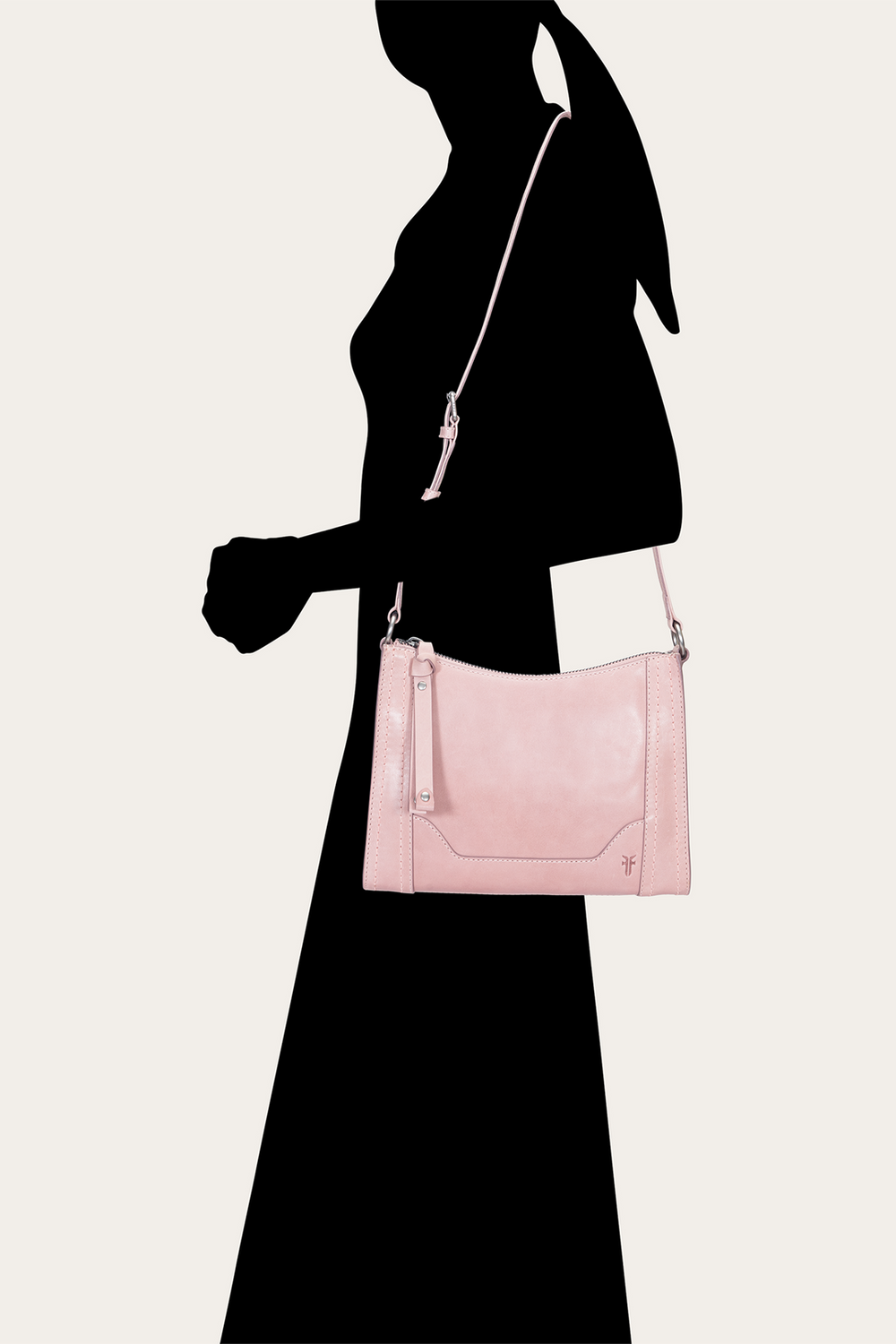 Melissa Zip Crossbody in Woodrose - Woodrose