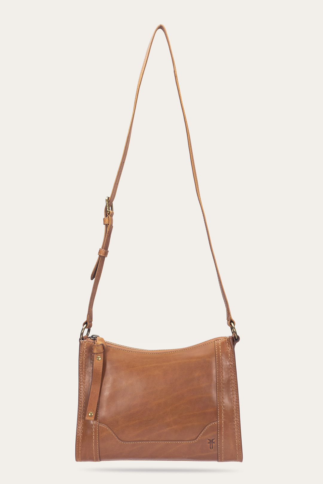 Melissa Zip Crossbody in Burnt Terracotta - Burnt Terracotta