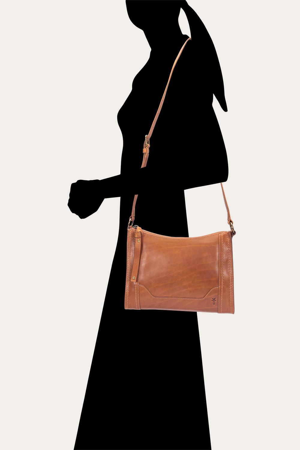Melissa Zip Crossbody in Burnt Terracotta - Burnt Terracotta