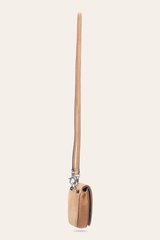 Stella Suede Wallet Crossbody in Beige - Beige