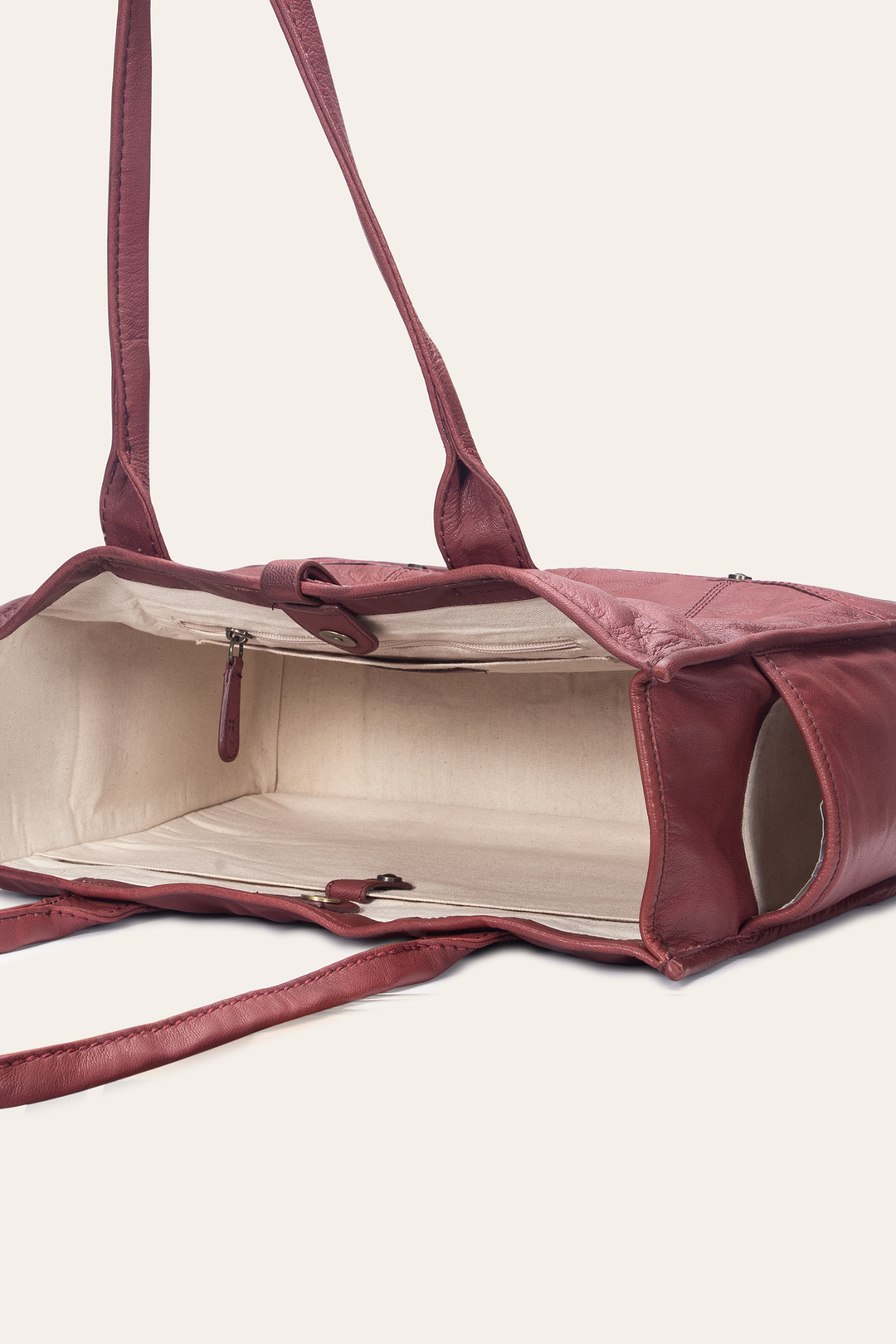 Campus Burgundy Tote - Burgundy