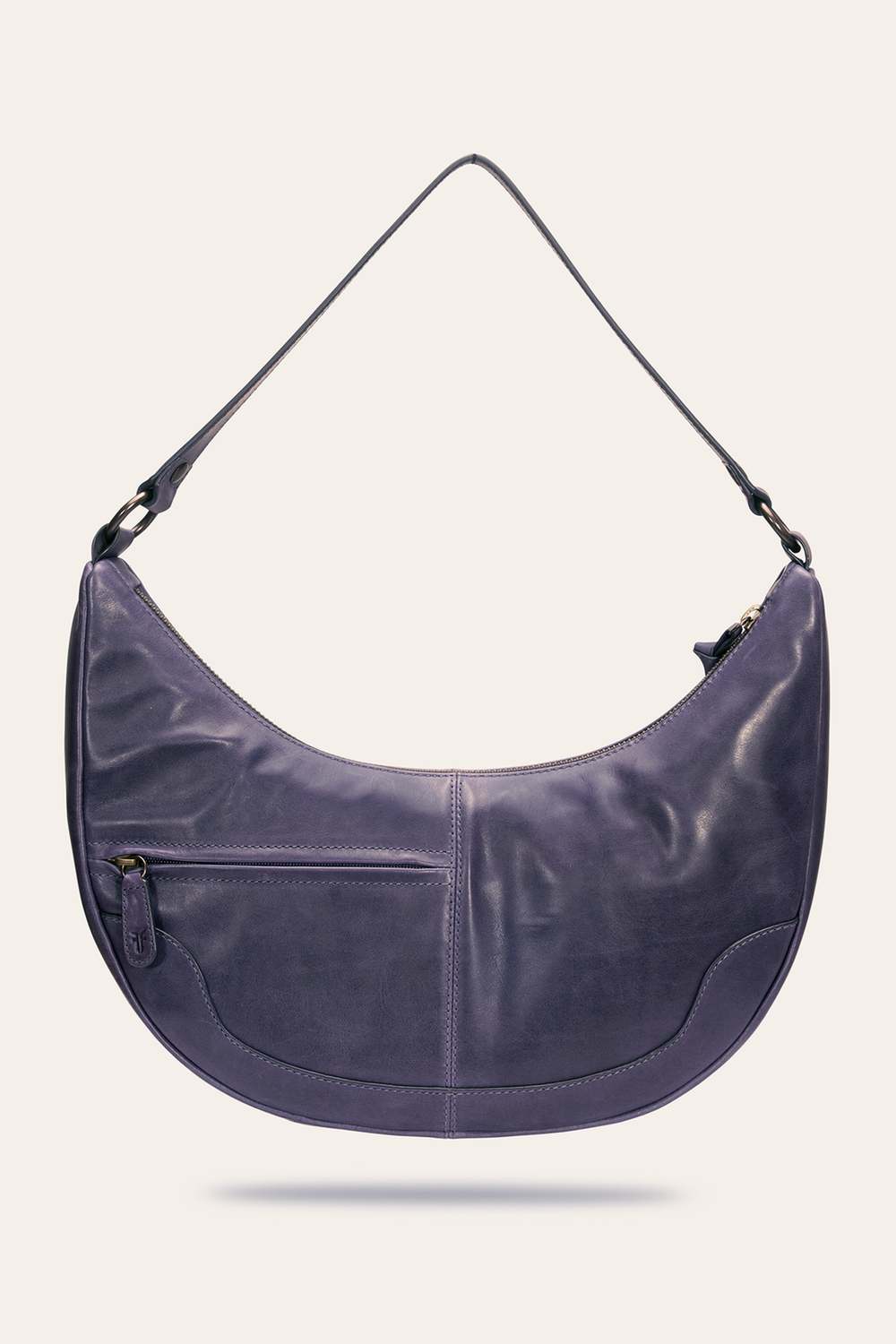 Melissa Crescent Hobo in Eggplant - Eggplant