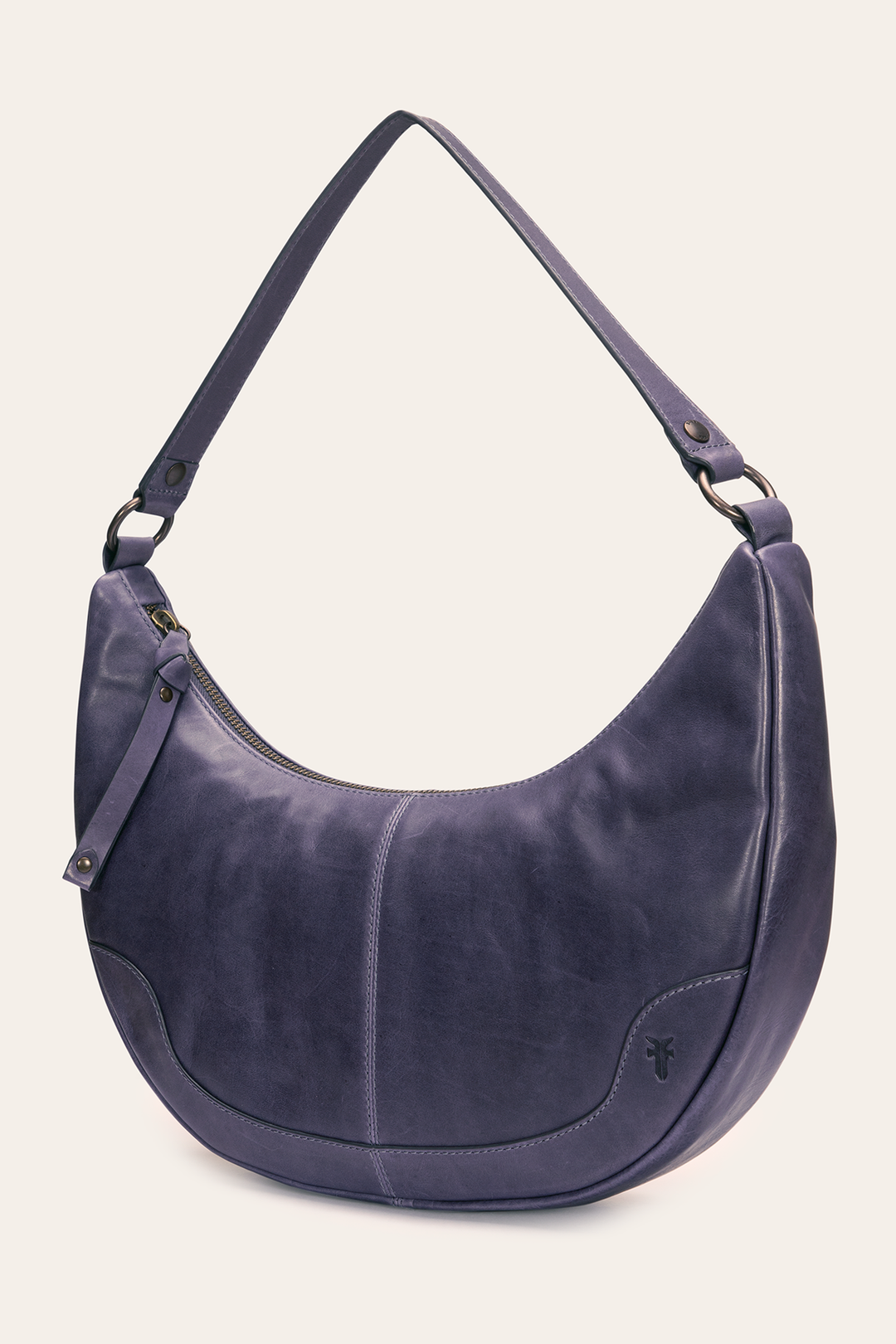 Melissa Crescent Hobo in Eggplant - Eggplant