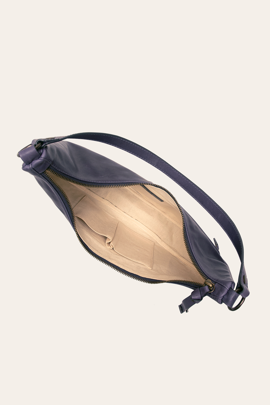 Melissa Crescent Hobo in Eggplant - Eggplant